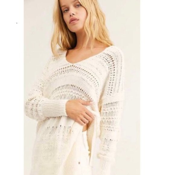 Free People Hot Tropics Pull Over Sweater. - Picture 2 of 3